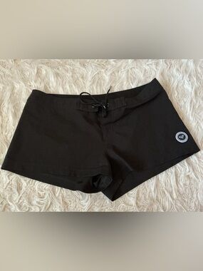 Roxy, Black Women’s Bike Shorts with Drawstring